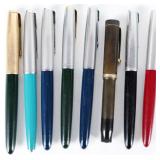 VINTAGE PARKER FOUNTAIN PENS '51' COLORFUL (8)