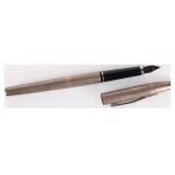 CROSS 14K GOLD NIB STERLING SILVER FOUNTAIN PEN