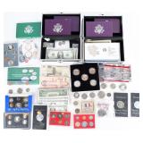 ASSORTED U.S. COLLECTIBLE COINAGE/ CURRENCY LOT