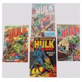 INCREDIBLE HULK SILVER AGE MARVEL COMICS (4)