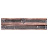LADIES STERLING MULTI-STRAND WOVEN BRACELETS (2)