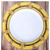 VERSACE ROSENTHAL BAROCCO CHINA DINNER PLATE YELLO