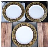 VERSACE ROSENTHAL BAROCCO CHINA DINNER PLATES (3)