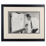 'GEORGES' ANNENKOV PEN & WATERCOLOR FRAMED