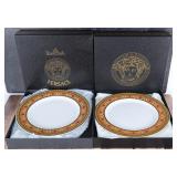 VERSACE ROSENTHAL BAROCCO CHINA SALAD PLATES (2)