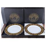 VERSACE ROSENTHAL BAROCCO CHINA SALAD PLATES (2)