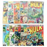LOT SILVER AND BRONZE AGE HULK COMICS (10)