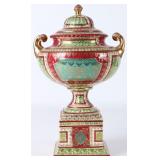 19TH C. URN AUSTRIAN PORCELAIN VASE PAINTED