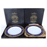 VERSACE ROSENTHAL MEDUSA BLUE CHINA DINNER PLATE 2