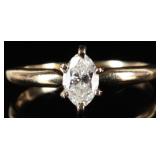 0.35CT NATURAL DIAMOND 14K YELLOW GOLD LADIES RING