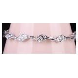 ~1.00CTW NATURAL DIAMOND 10K GOLD LADIES BRACELET