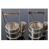950 SILVER JAPANESE BUCKET SALT CELLAR & SHAKER -2