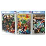 ASSORTED DC COMICS CGC GRADED & SLABBED - (3)