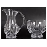 WATERFORD CRYSTAL ARAGLIN SUGAR & CREAMER SET