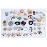 LADIES FANCY BROOCHES GOLD/SILVER COLOR DESIGNERS