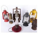 ANTIQUE/VINTAGE LAMPS & LANTERNS RAILROAD ETC (7)