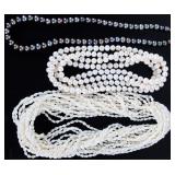 14K YELLOW GOLD CLASP GENUINE PEARL NECKLACE (3)