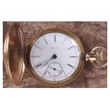 DUEBER 54MM POCKET WATCH 14K YELLOW GOLD