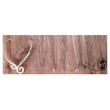 ASSORTED STERLING SILVER LADIES NECKLACES (22)