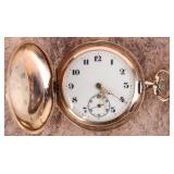 ANTIQUE 14K YELLOW GOLD POCKET WATCH 747