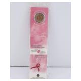 2004 Pink Ribbon Colored 25 CentsSealedRCMBookmark