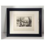 Bytown Ottawa Bridge Upper-Canada 1841