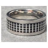 Spinner Ring Stainless Steel Band Size 9