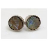 Abalone Earring Set Sterling Silver