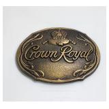 Crown Royal Whisky VTG Brass Buckle