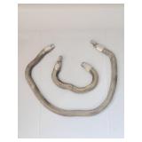 Snake Texture Necklace & Bracelet Set VTG