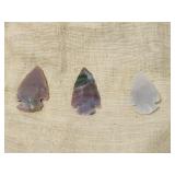 3 Stone Arrow Heads