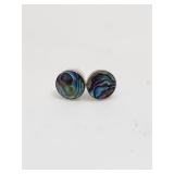 Abalone Earring Set Sterling Silver