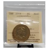 2004 Canada $1 ICCS Olympic Loon Mint State 65