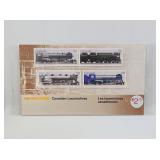 Train Locomotive Canada Stamp Set Sealed