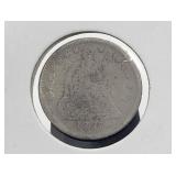 US Silver Half Dime 1857 Rare