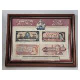 Canada $2 Dollars Banknotes 1937 Framed