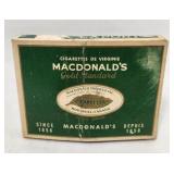 MACDONALD'S GOLD STANDARD Cigarette Pack Empty