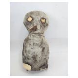 Antique Owl Plush Seal Skin Leather