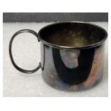 Cup Silver Plated Copper Vintage