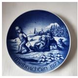 Christmas Plate-1973 Bareuther Waldsassen Bavaria