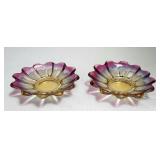 Candy Dishes/Tea Light Holders Glass (2x)