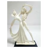 Ballroom Dancers Sculpture A. Santini signed