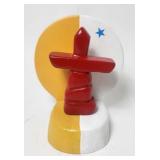 Inukshuk Sculpture Nunavut Flag - Napkin Holder