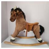 Plush Ride-on Rocking Horse - Horse H:26' L:33'