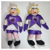 Ms. Piggy Plastic & Plush Doll (2x) Muppets NHL