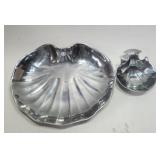Chip & Dip Pewter Shell Hors D'vre Wilton Armetale