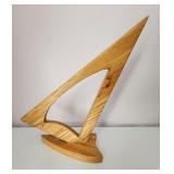 Wooden Boat Sculpture