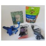 Dragon Puzzle, Frame, Figurines Lot