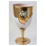 Sheres Vase Glass Italy Hand Painted 10'