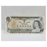 1973 $1 Dollar Canada Banknote